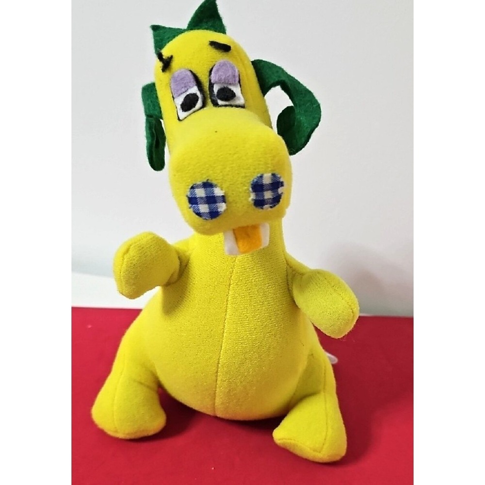 Vintage Lollipop Dragon Plush California Stuffed Toys 1979-80 Yellow Green 9.5in